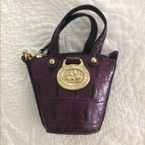 Brahmin mini purse keychain